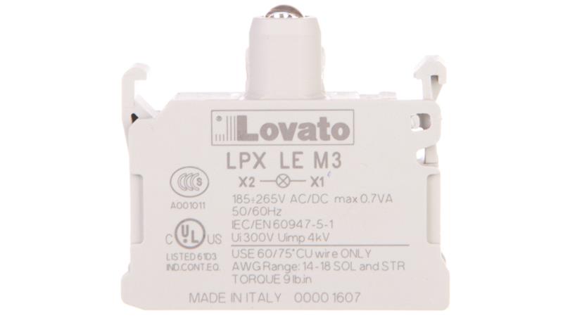 Oprawka z LED biała 12-30V AC/DC LPXLEB8-21381