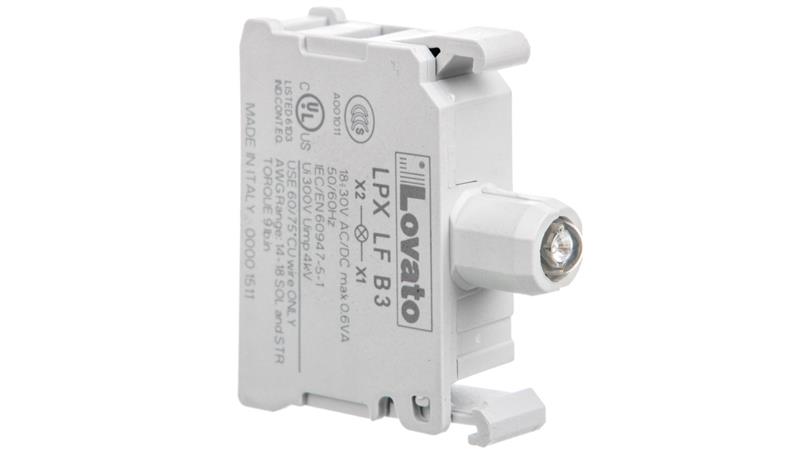 Oprawka z LED zielona 18-30V AC/DC migająca LPXLFB3-21383
