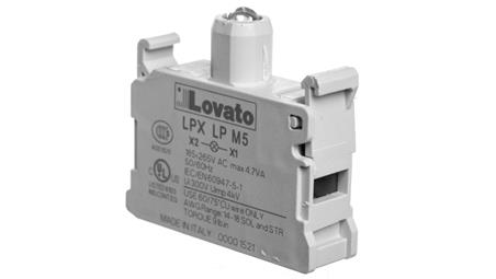 Oprawka z LED żółta 185-265V AC LPXLPM5-21391
