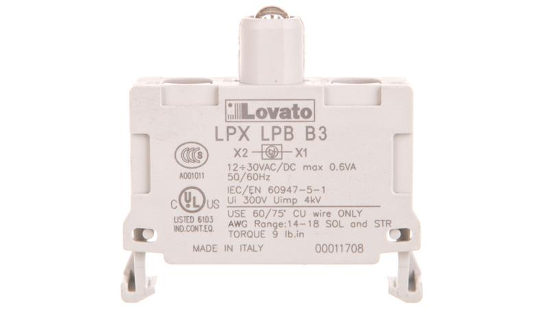 Oprawka z LED zielona 12-30V AC/DC LPXLPBB3-21345