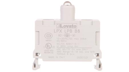 Oprawka z LED biała 12-30V AC/DC LPXLPBB8-21397