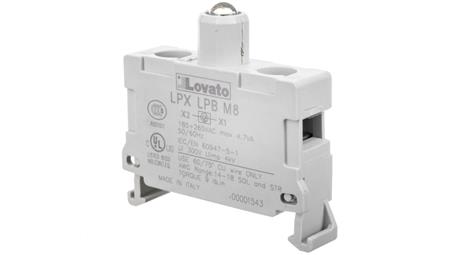 Oprawka z LED biała 185-265V AC LPXLPBM8-21398