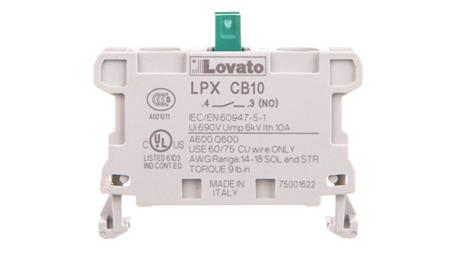 Zestyk 1Z do serii Platinum zaciski śrubowe, montaż na tylnej ścianie LPXCB10-21017