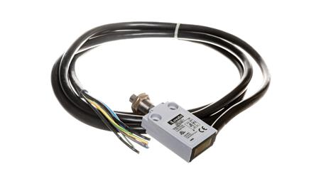 Wyłącznik krańcowy trzpień wciskany, obudowa metalowa, IP67, z przewodem 2 m, 1R 1Z zestyki migowe KPA2S11-4705