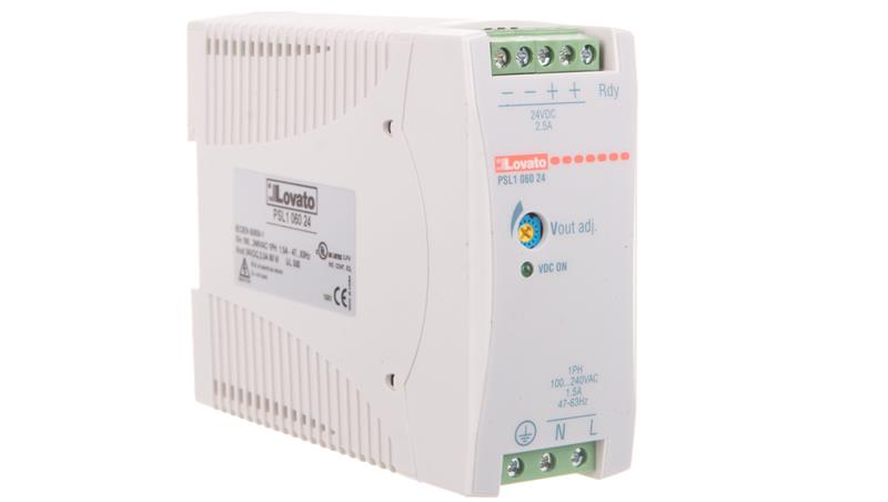 Zasilacz impulsowy 24VDC 2,5A 60W, wejście 100-240VAC PSL106024-10190