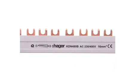 Szyna łączeniowa 4P 80A 16mm2 widełkowa (56mod.) KDN480B-26654