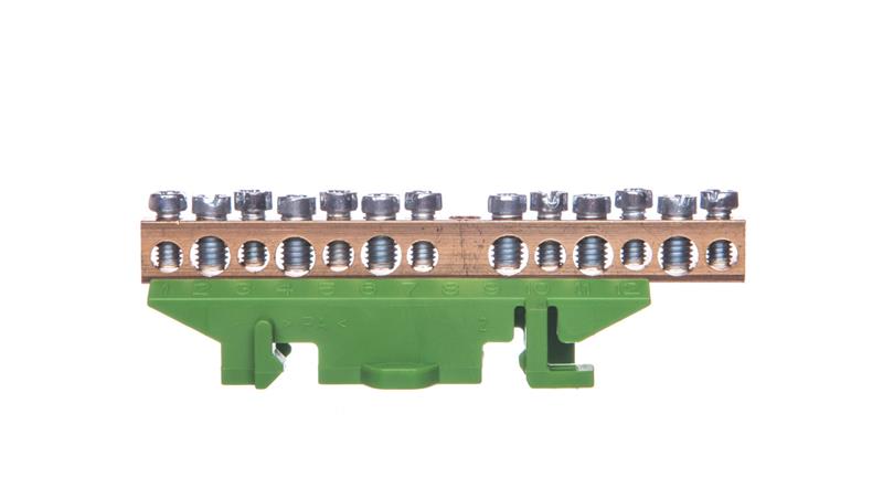 Listwa przyłączeniowa 13 otworów zielona 6x16mm2 7x10mm2 KM13E-67663 Listwa przyłączeniowa 13 otworów zielona 6x16mm2 7x10mm2 KM13E-67663