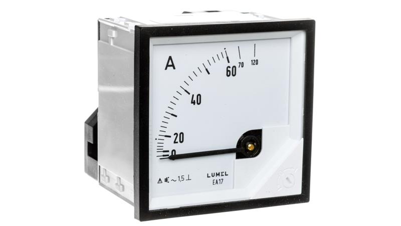 Amperomierz analogowy tablicowy 60/120A 72x72mm IP50 C3 K=90 st. EA17N F21200000000-7735