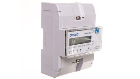 Licznik energii elektrycznej 3-fazowy 3x20 /120A 3x230/V wyświetlacz LCD OR-WE-507-4336