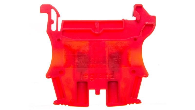 Złączka szynowa 2-przewodowa 4mm2 czerwony VIKING 037131-80330