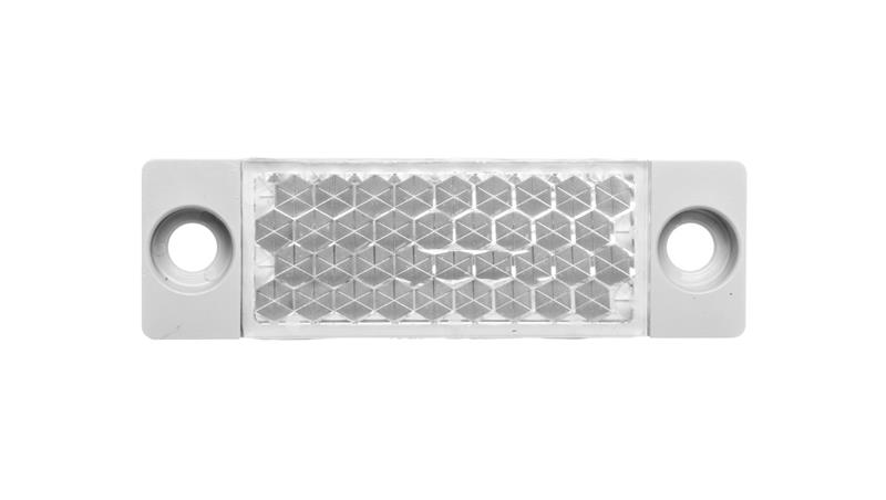 Odbłyśnik prostokątny 38x15mm PMMA/ABS PL20A 1012719-21253