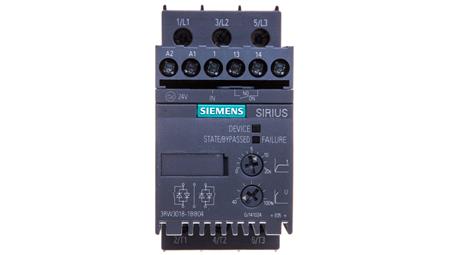 Softstart 3-fazowy 200-480VAC 17,6A 7,5kW/400V Uc=24V AC/DC S00 3RW3018-1BB04-3628