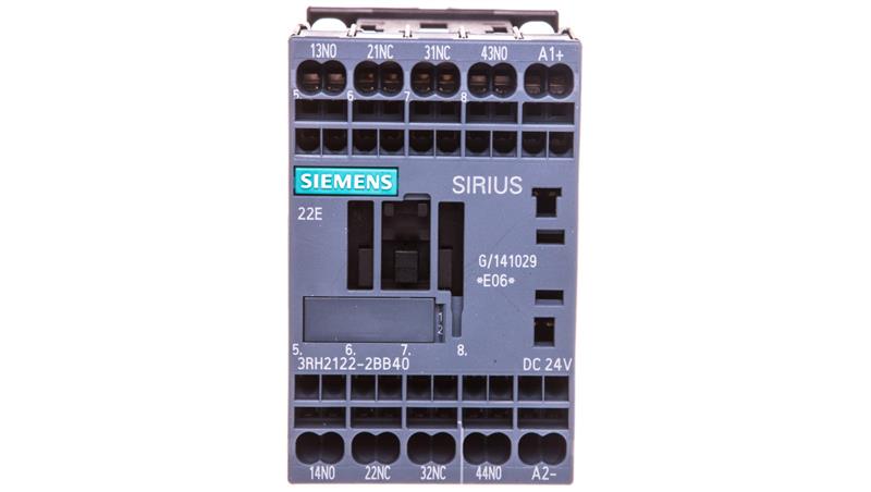 Stycznik pomocniczy 2Z 2R cewka 24V DC S00 przyłącze sprężynowe SIRIUS 3RH2122-2BB40-14140 Stycznik pomocniczy 2Z 2R cewka 24V DC S00 przyłącze sprężynowe SIRIUS 3RH2122-2BB40-14140