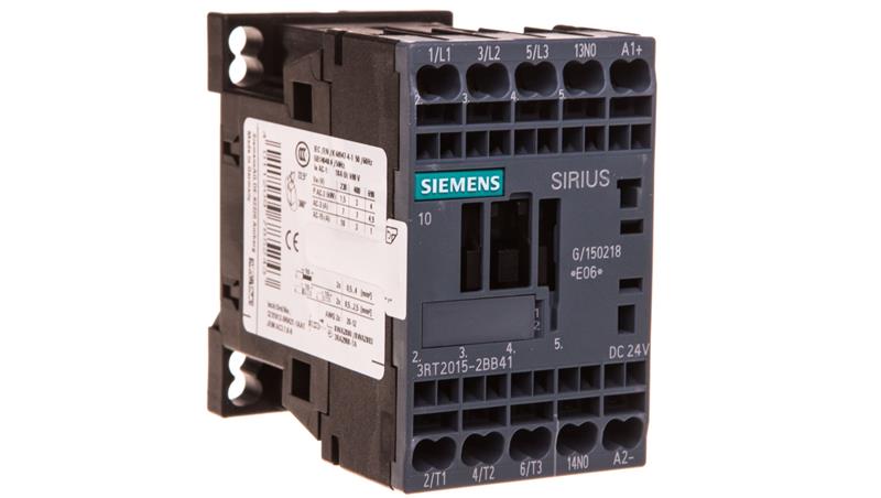Stycznik mocy 7A 3P 24V DC 1Z 0R S00 3RT2015-2BB41-12878