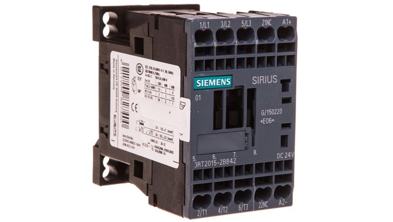 Stycznik mocy 7A 3P 24V DC 0Z 1R S00 3RT2015-2BB42-12873 Stycznik mocy 7A 3P 24V DC 0Z 1R S00 3RT2015-2BB42-12873