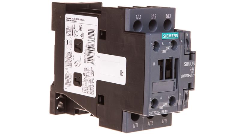 Stycznik mocy 38A 3P 24V DC 1Z 1R S0 3RT2028-1BB40-12884 Stycznik mocy 38A 3P 24V DC 1Z 1R S0 3RT2028-1BB40-12884