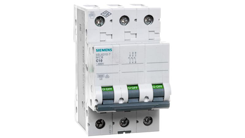 Wyłącznik nadprądowy 3P C 10A 6kA AC 5SL6310-7-16422