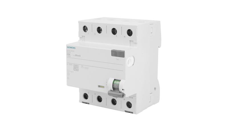 Wyłącznik różnicowoprądowy 4P 25A 0,03A typ A 30mA 230V SENTRON 5SV3342-6-20580