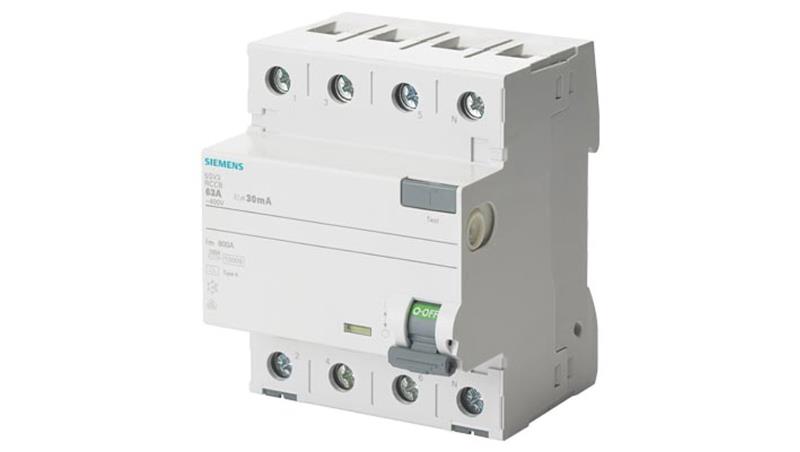 Wyłącznik różnicowoprądowy 4P 63A 0,03A Typ A 30mA 400V SENTRON 5SV3346-6-20622