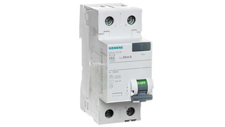 Wyłącznik różnicowoprądowy 2P 25A 0,03A Typ AC 30mA 230V SENTRON 5SV4312-0-20533