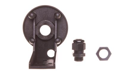 Kątownik wspornik mocujący do montażu na ścianie kolumny na stopie czarny 8WD4408-0CC-20245