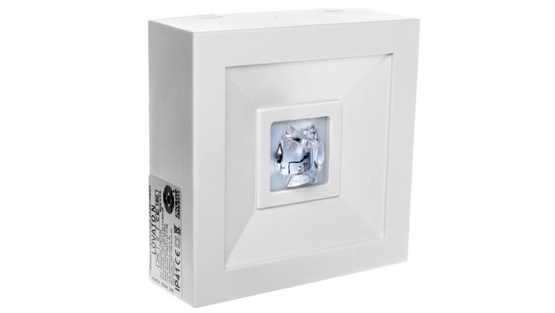 Oprawa awaryjna LED 1W 3h LOVATO N ECO LED 1W (opt. koryt.) jednozadaniowa biała LVNC/1W/E/3/SE/X/WH-57194