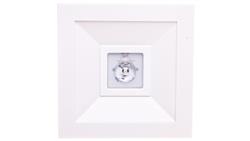Oprawa awaryjna LED 1W 3h LOVATO N ECO LED 1W (opt. otwarta) jednozadaniowa biała LVNO/1W/E/3/SE/X/WH-57122