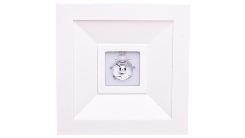 Oprawa awaryjna LED 1W 3h LOVATO N ECO LED 1W (opt. otwarta) jednozadaniowa biała LVNO/1W/E/3/SE/X/WH-57122