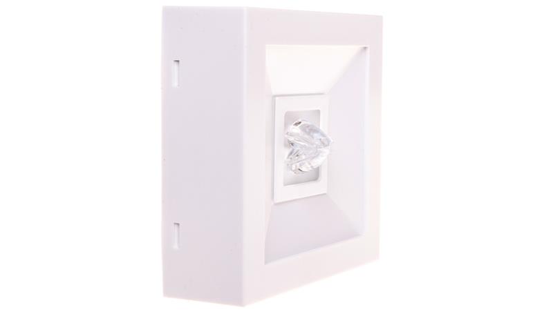 Oprawa awaryjna LED 3W 1h LOVATO N ECO LED 3W (opt. koryt.) jednozadaniowa biała LVNC/3W/E/1/SE/X/WH-57075