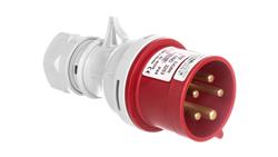 Wtyczka przenośna ze zmianą faz 5P 32A 400V czerwona IP44 IVNO 3253-29074