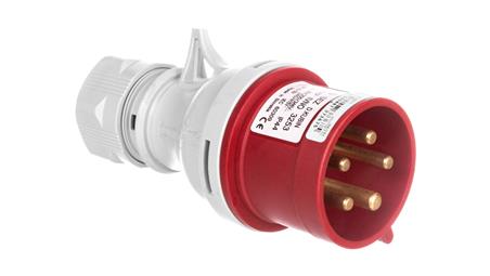 Wtyczka przenośna ze zmianą faz 5P 32A 400V czerwona IP44 IVNO 3253-29074