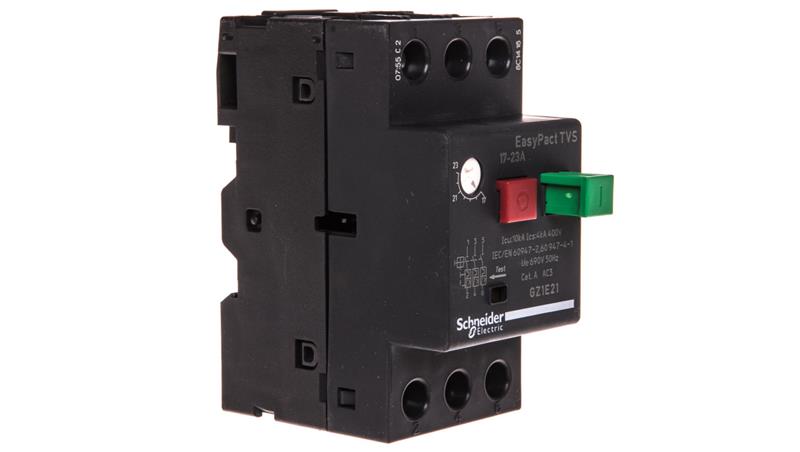 Wyłącznik silnikowy 3P 9kW 17-23A EasyTeSys Power, napęd przyciskowy, zaciski skrzynkowe GZ1E21-3940