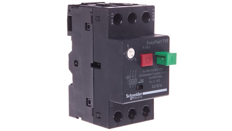 Wyłącznik silnikowy 3P 5,5kW 9-14A EasyTeSys Power, napęd przyciskowy, zaciski skrzynkowe GZ1E16-3854