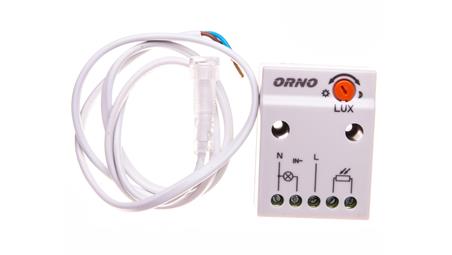 Czujnik zmierzchowy z zewnętrzną sondą 2300W 2-100lx IP65/IP20 biały OR-CR-233-25912