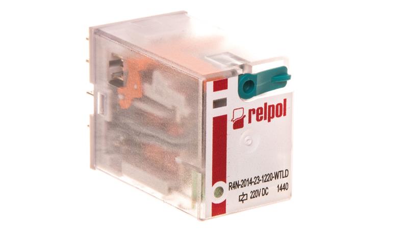 Przekaźnik przemysłowy 4P 220V DC AgNi R4N-2014-23-1220-WTLD-10702
