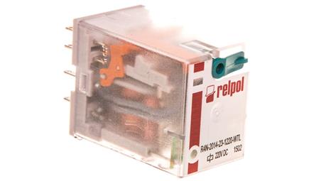 Przekaźnik przemysłowy 4P 220V DC AgNi R4N-2014-23-1220-WTL 860673-10727