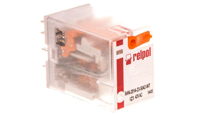 Przekaźnik przemysłowy 4P 42V AC AgNi R4N-2014-23-5042-WT 860674-10769