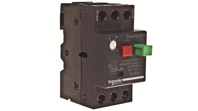 Wyłącznik silnikowy 3P 4kW 6-10A EasyTeSys Power, napęd przyciskowy, zaciski skrzynkowe GZ1E14-3836 Wyłącznik silnikowy 3P 4kW 6-10A EasyTeSys Power, napęd przyciskowy, zaciski skrzynkowe GZ1E14-3836