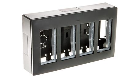 Simon Connect Obudowa natynkowa S500 4-modułowa 8x K45 kompletna szary grafit 51000004-038-29897