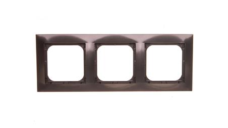 IMPRESJA Ramka potrójna antracyt R-3Y/50-36537