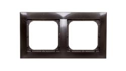 IMPRESJA Ramka podwójna antracyt R-2Y/50-36430