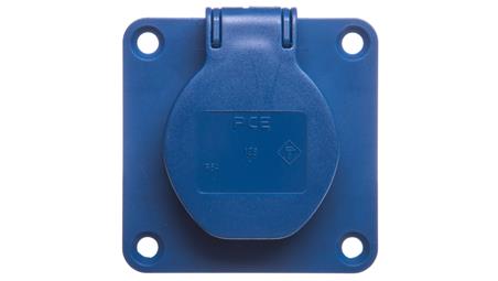 Gniazdo tablicowe 10/16A 2P+Z 230V /70x70/ niebieskie 108-7b-31809