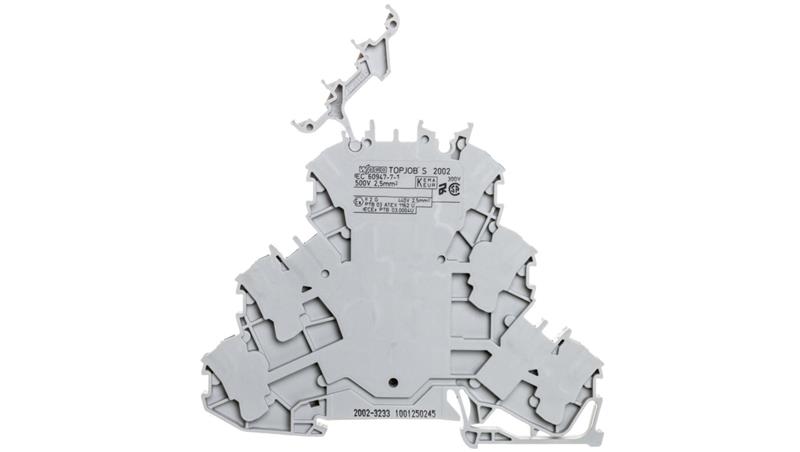 Złączka 3-piętrowa 2,5mm2 L/L/N szara 2002-3233 TOPJOBS-75257