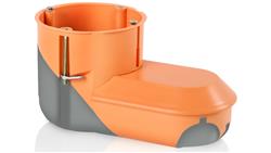 Puszka do pustych ścian 2x fi 60mm do elektroniki z membraną jednostronnie zamknięta wiatroszczelna E5000 83199008-77697