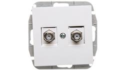 Sentia Gniazdo 2xTV typ F-F 1487-10-256