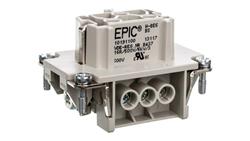 Wkład złącza 6P+PE śrubowy żeński EPIC H-BE 6 BS 10191100-32855