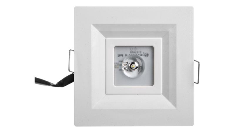 Oprawa awaryjna LED 3W LOVATO P LED otwarta 3h jednozadaniowa autotest biała LVPO/3W/B/3/SE/AT/WH-57116