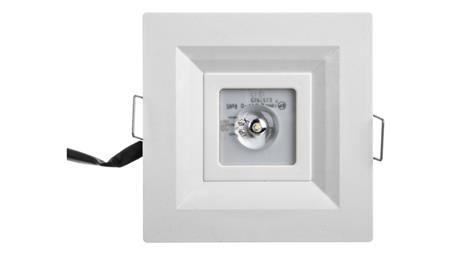 Oprawa awaryjna LED 3W LOVATO P LED otwarta 3h jednozadaniowa autotest biała LVPO/3W/B/3/SE/AT/WH-57116