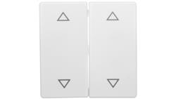 Berker Q.1 Klawisze z nadrukiem symbolu /strzałki/ śnieżnobiały aksamit 16446089 /2szt./-41459