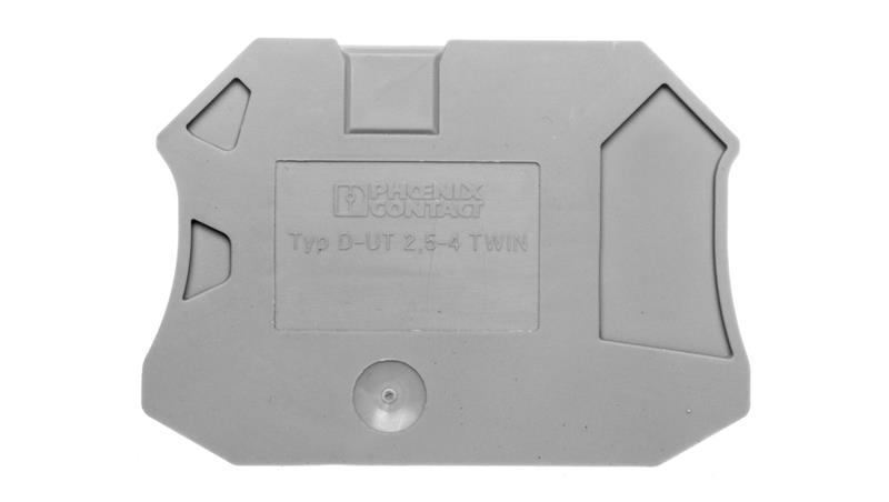 Pokrywa zamykająca 2,2x57,8x47,5mm szara D-UT 2,5/4-TWIN 3047141-68401